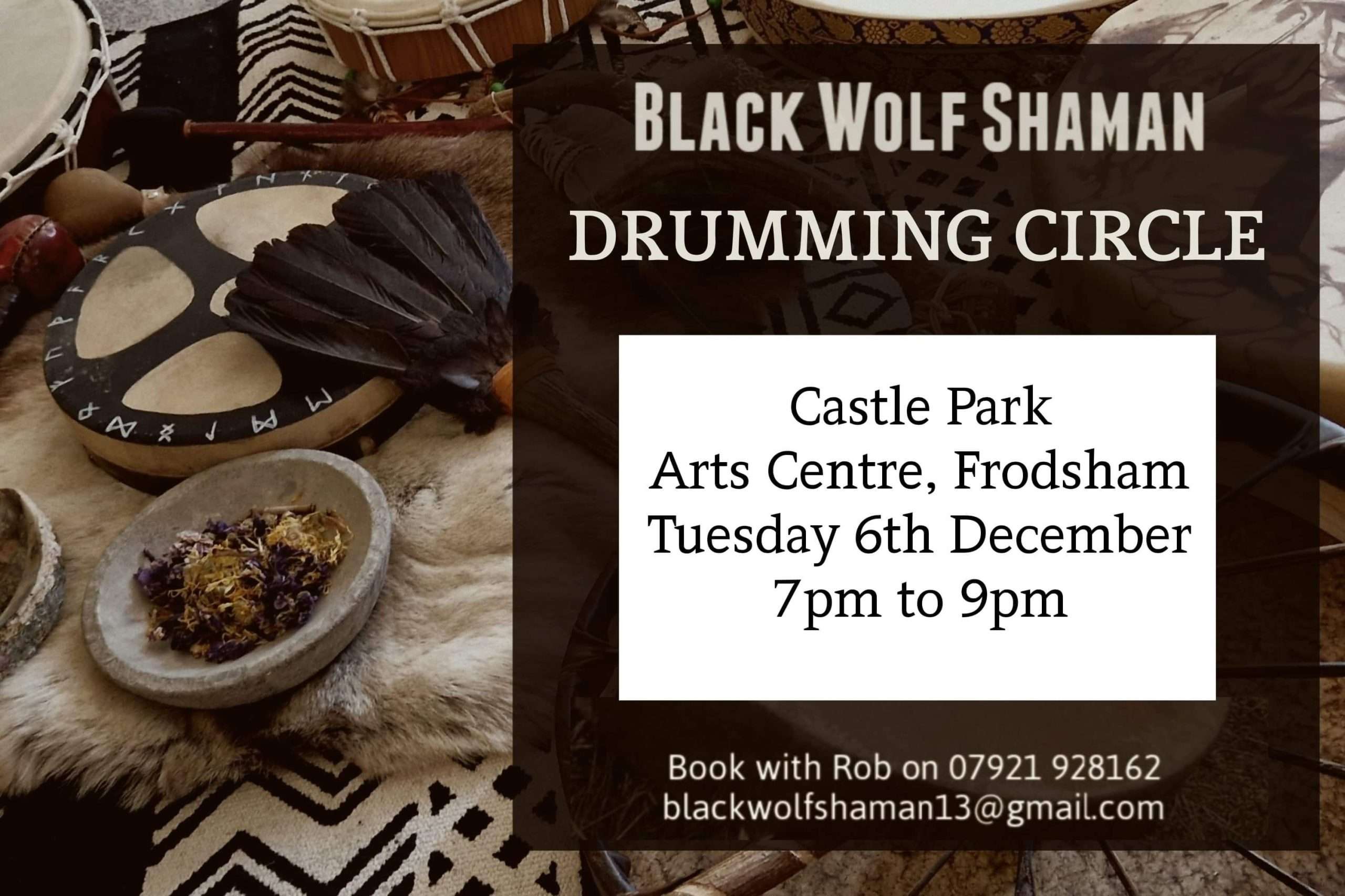 Black Wolf Shaman Drumming image