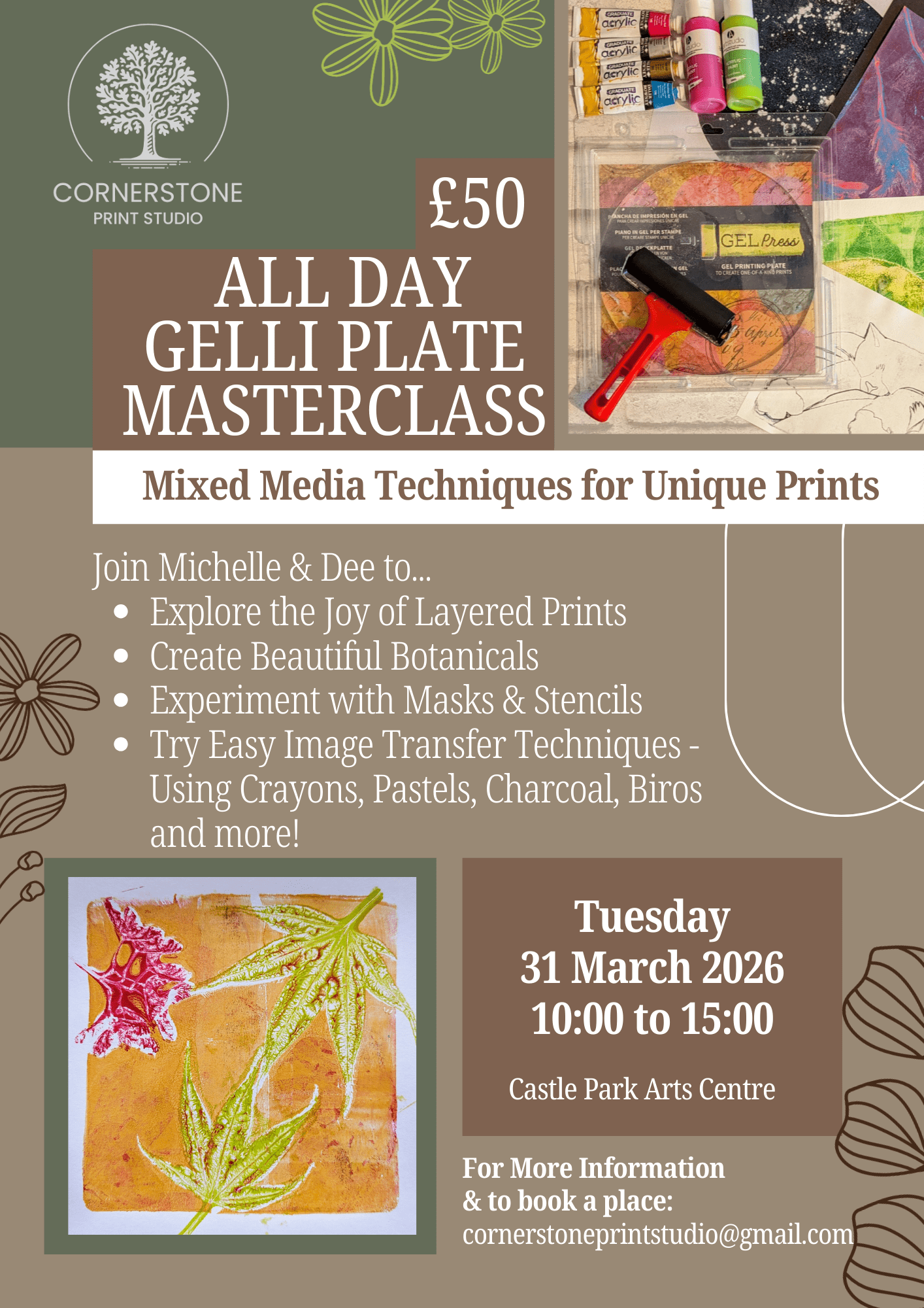 All Day Gelli Plate Masterclass Tuesday 31 March 2026 image