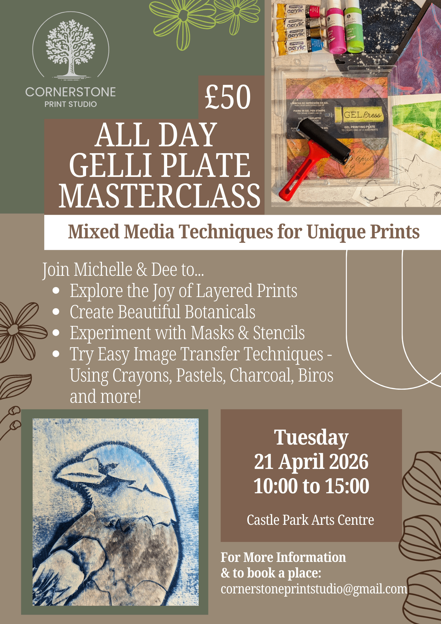 All Day Gelli Plate Masterclass Tuesday 21 April 2026 image