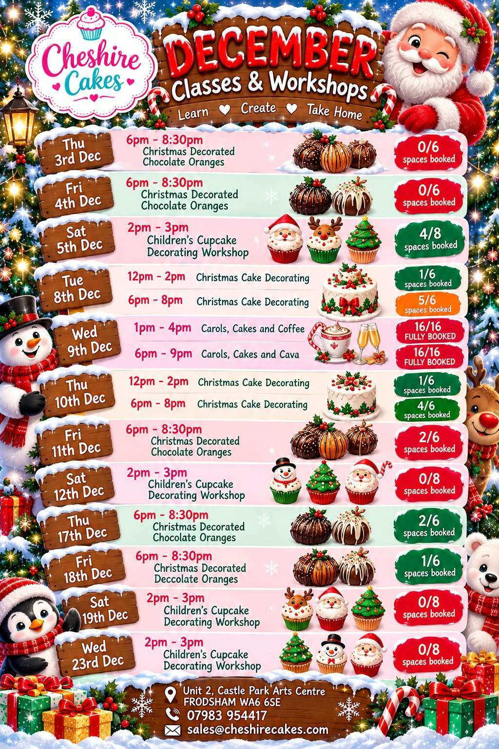 2026-12-01 Jocelyn Cheshire Cakes Classes – December